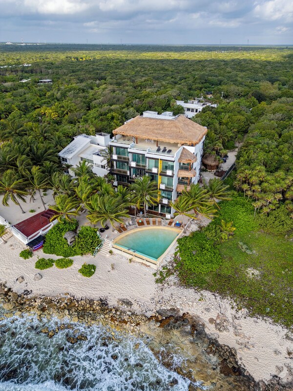 Angelina 28 Beachfront And Family Apartments - Modern And Relaxing Long Stays (20 Min From Cancun Airport) - Puerto Morelos