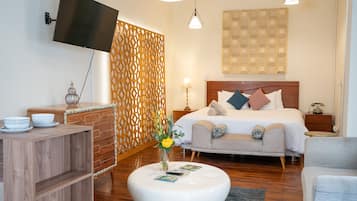 Suite superior | 1 habitación, ropa de cama de alta calidad y edredón