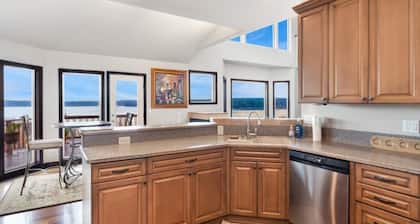 Awesome 5 bedroom, 4 bathroom, waterfront home with beautiful views and sauna.