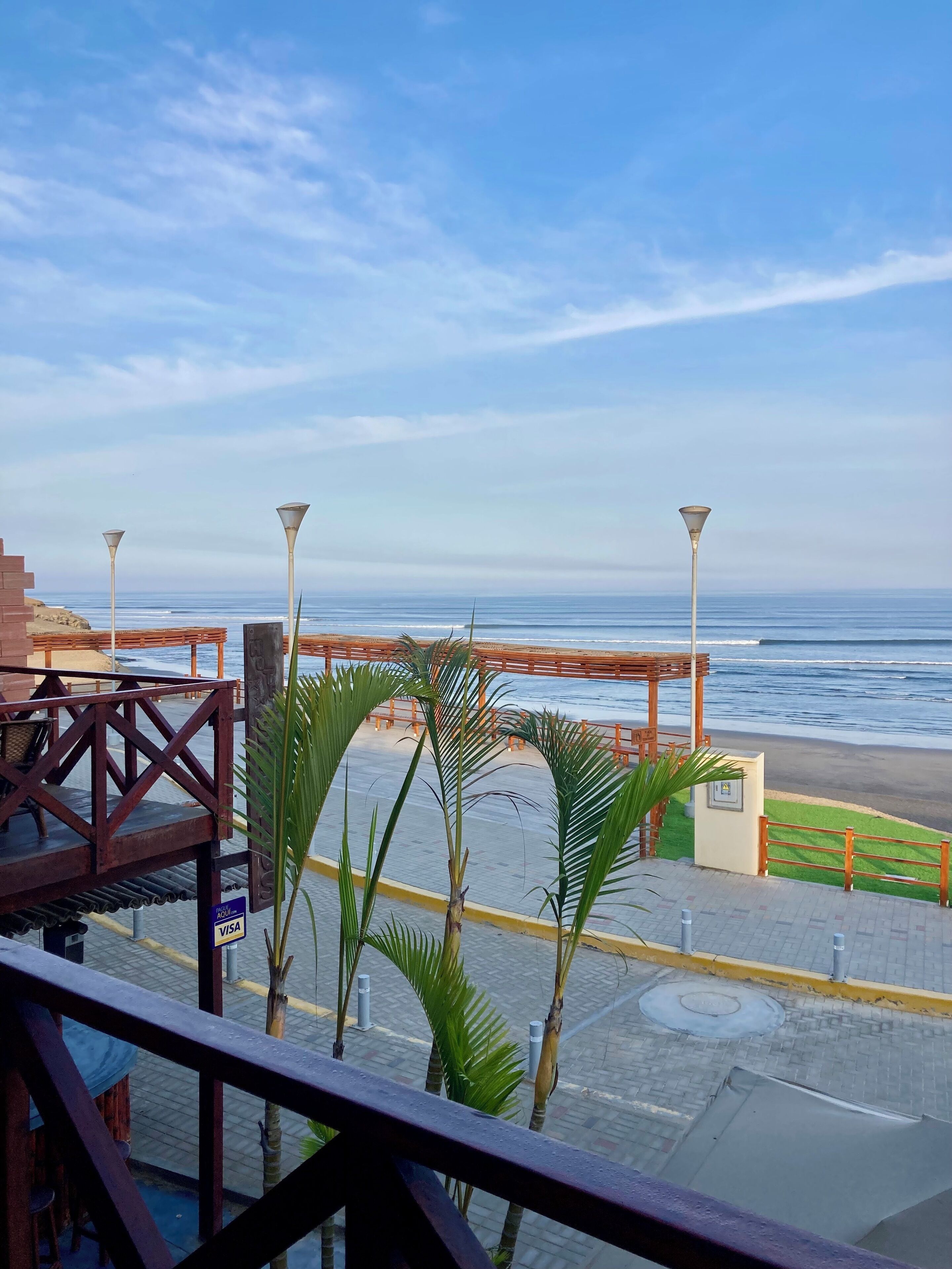 Vista a la playa o el mar