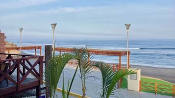 Vista a la playa o el mar