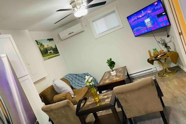 Smart-tv en een open haard