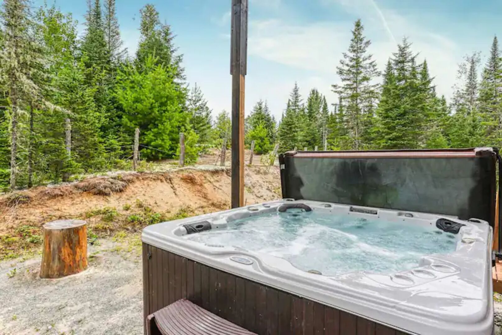 Bain à remous extérieur