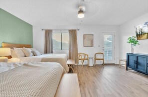 4 bedrooms, iron/ironing board, travel cot, WiFi