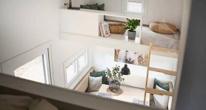 Ferienhaus 'Tiny House Raum Käpsele' mit privater Terrasse, WLAN und Klimaanlage