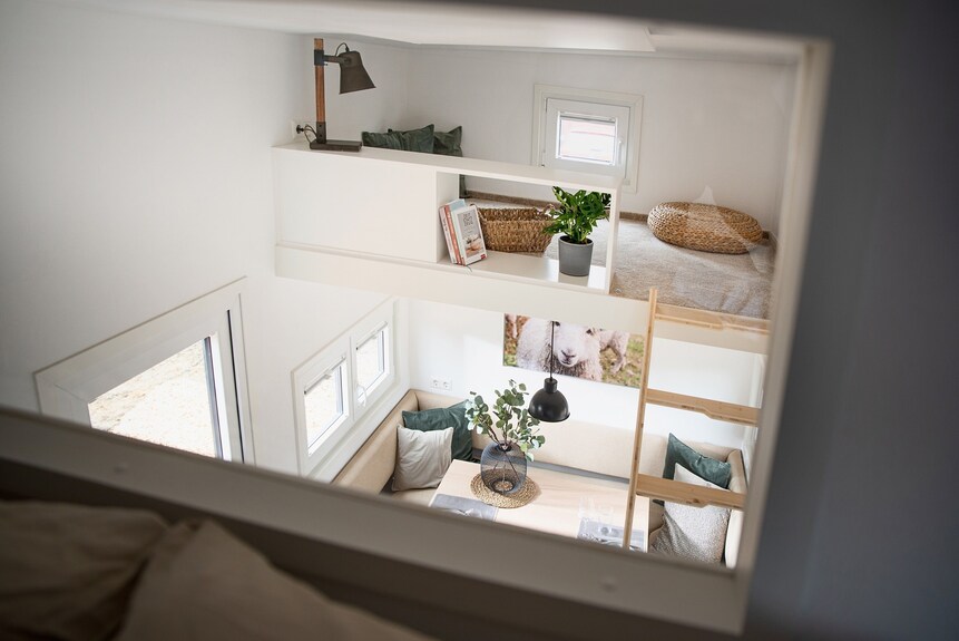 Ferienhaus 'Tiny House Zeit Käpsele' Mit Privater Terrasse, Wlan Und Klimaanlage - Laichingen