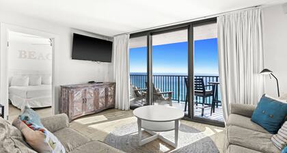 Beachfront 2BR condo with panoramic Gulf views and private balcony 30A