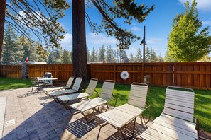 Terrace/patio - Lake dreams come true at this top-floor studio with loft at Lakeland Village (South Lake Tahoe)