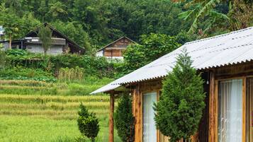 Deluxe Chalet, 2 Queen Beds, Non Smoking, Mountain View | 1 bedroom, premium bedding, down comforters, memory foam beds