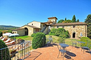 Outdoor dining - Tenuta 1 - Le Quattro Strade ,Tuscany (San Casciano in Val di Pesa)