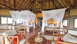 Deluxe Double or Twin Room | Bed sheets - Aardvark Safari Lodge (Kasese)