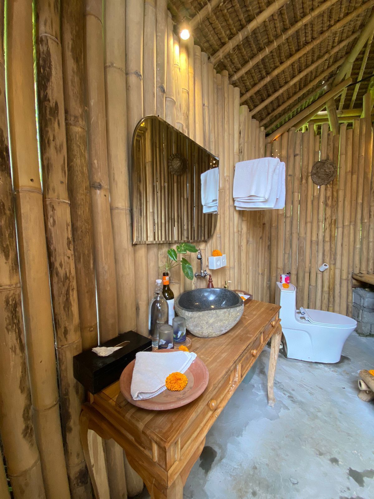 Bamboo Villa Standard | Badezimmer | Haartrockner