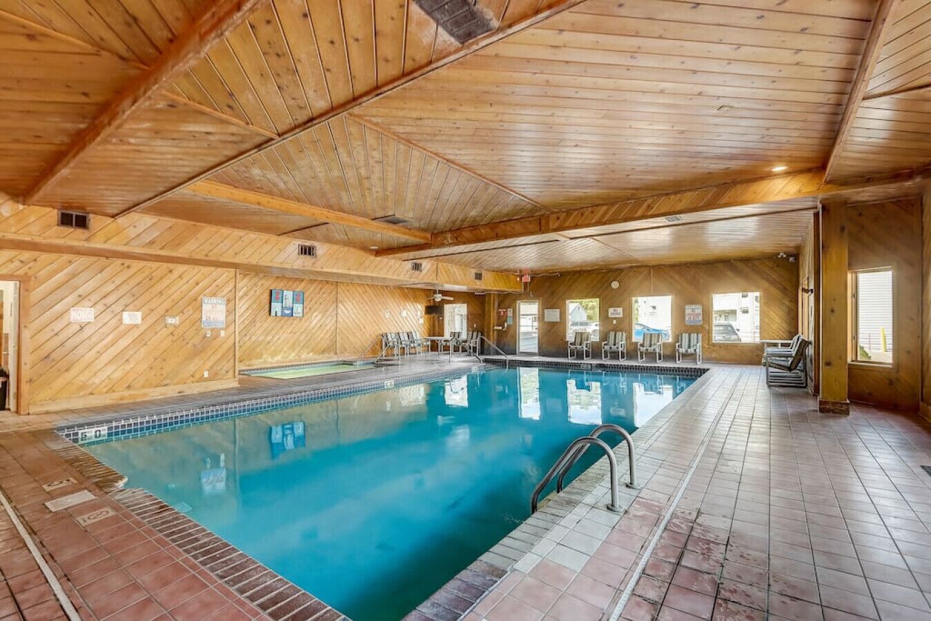 Indoor pool, a heated pool