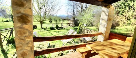 屋外ダイニングエリア