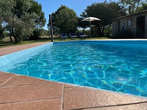 Pool - Farmhouse "Roccia" with Shared Pool, Private Terrace & Wi-Fi (Pitigliano)