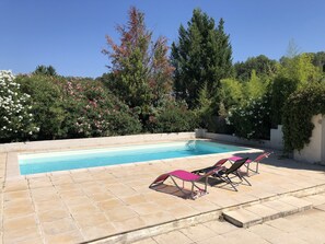 Pool - Villa 'Maison La Ribière' with Private Pool, Private Terrace and Wi-Fi (Entrecasteaux)