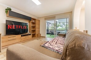 Televisión, chimenea y videojuegos 