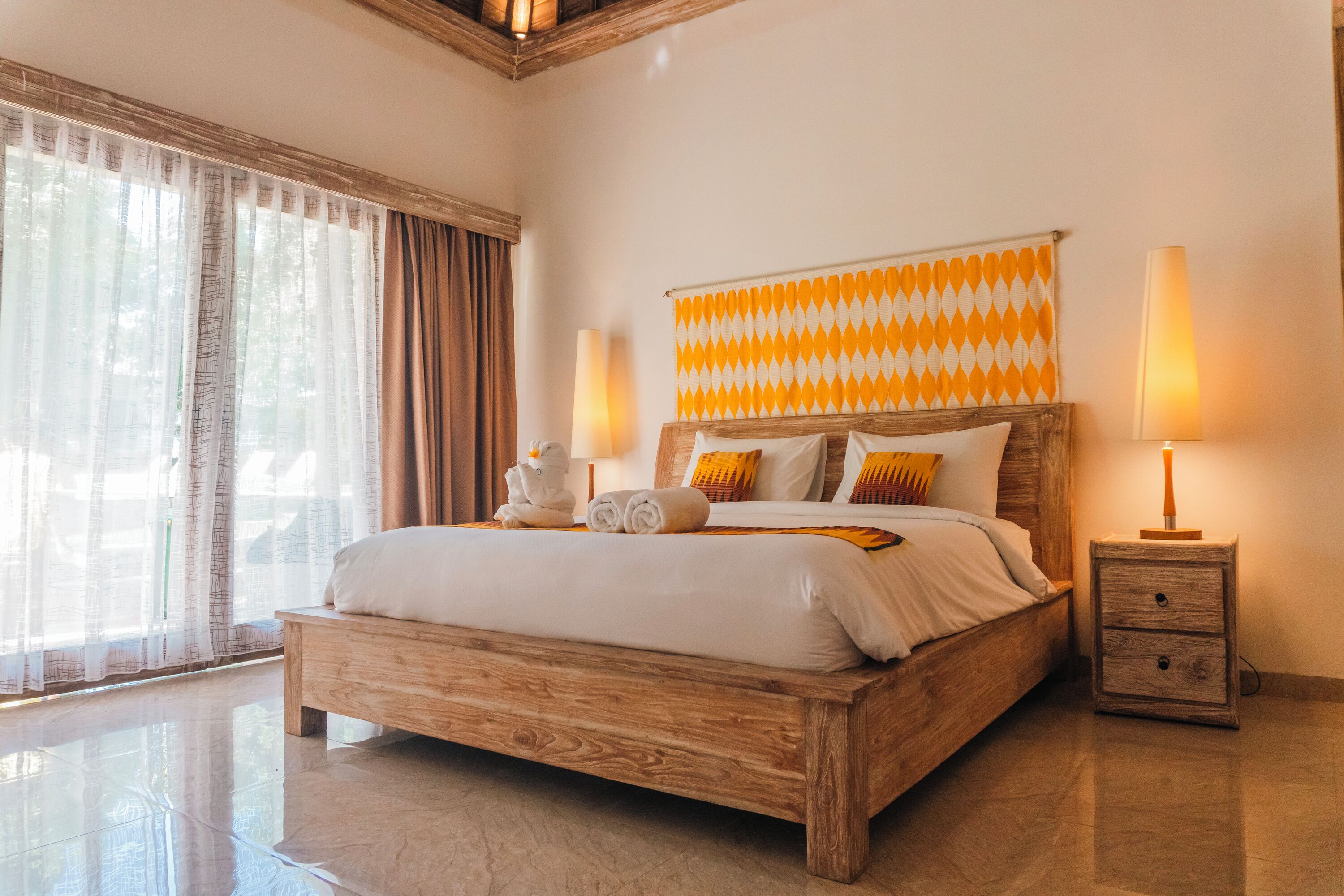 Doppia Deluxe, 1 camera da letto, vista giardino | Connessione Internet via cavo gratuita, lenzuola