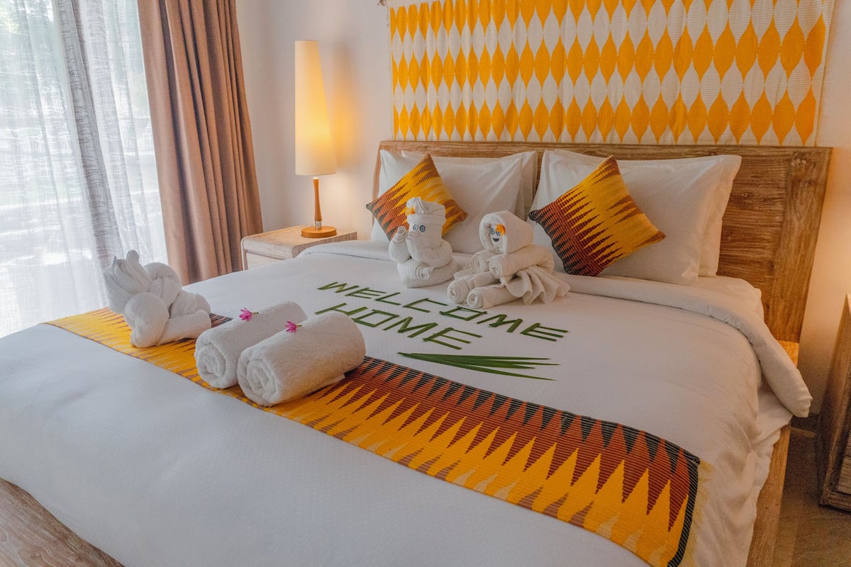 Phòng đôi Deluxe, 1 phòng ngủ, quang cảnh vườn | Truy cập Internet tốc độ cao (có dây) miễn phí, bộ trải giường