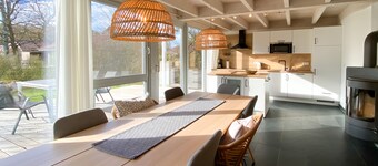 Ferienhaus Wiesengeflüster E2 nur 3 Gehminuten zur Müritz und mit Sauna