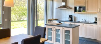 Ferienhaus Wiesengeflüster W10 mit Sauna, Kamin und Garten