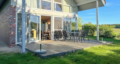 Ferienhaus Wiesengeflüster E5 | gruppenfreundlich in Randlage mit Fasssauna