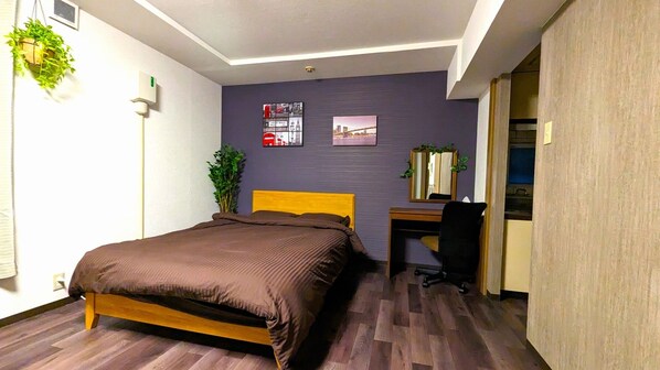 1 chambre, bureau, accès au Wi-Fi (inclus), literie fournie