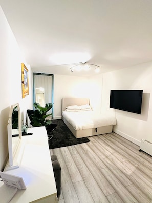 1 dormitorio, caja fuerte, tabla de planchar con plancha y wifi gratis