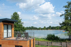 Terrace/patio - Ferienhaus Herr Fuchs am Kiebitzer See (Falkenberg/Elster)