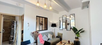 Gemütliche 2-Zimmer-Wohnung mit Terrasse, Klima, 100m von Lamalou Zentrum und Thermen