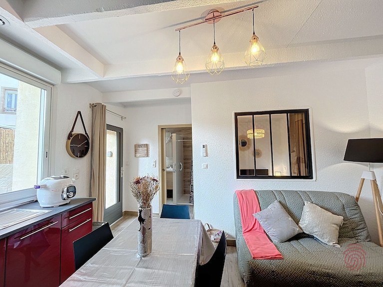 Appartement F2 Climatisé Avec Terrasse à 100m Des Thermes Et Du Centre De Lamalou-les-bains - Lamalou-les-Bains