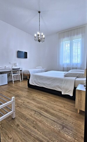 1 bedroom, desk, soundproofing, iron/ironing board