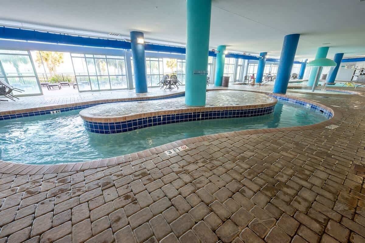 Indoor pool, a heated pool