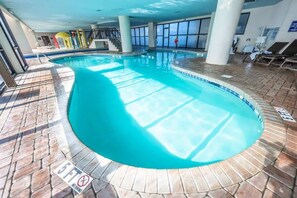 Indoor pool, a heated pool - Newly Added 11th Floor At Ocean Reef Oceanfront! (Myrtle Beach)