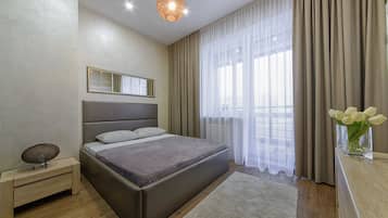 Apartment | Allergikerbettwaren, Verdunkelungsvorhänge, schallisolierte Zimmer