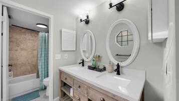 Shower, hair dryer