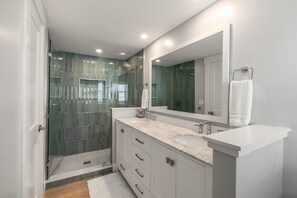 Shower, hair dryer, towels - SWEET LIKE SUMMERTIME ~ 3 BR/2Ba Home w/ Pool and Yard! (Key West)