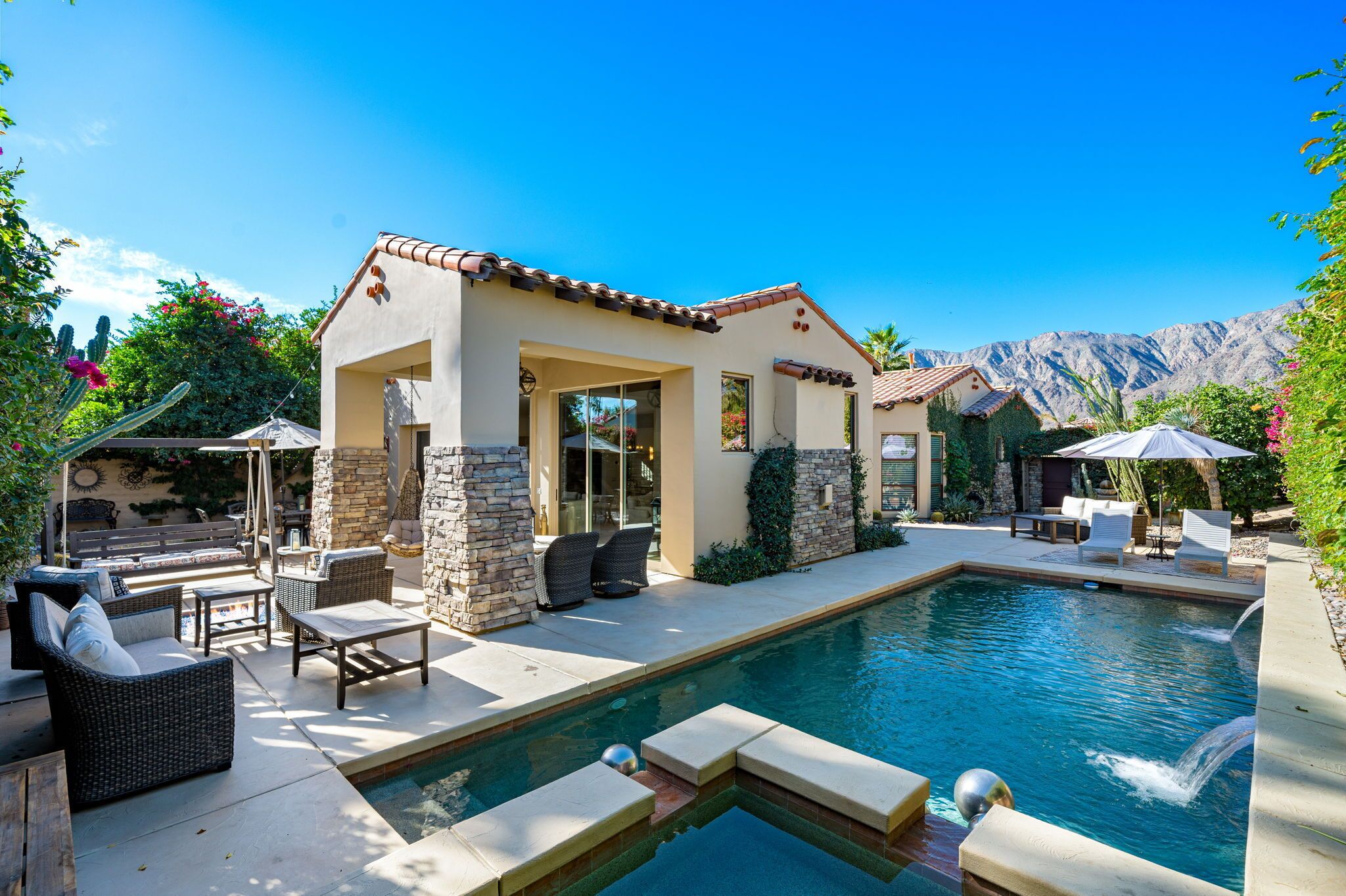 A heated pool