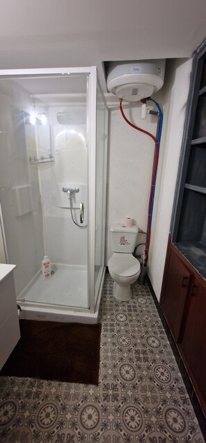 Séchoir à cheveux, serviettes fournies, savon, papier de toilette