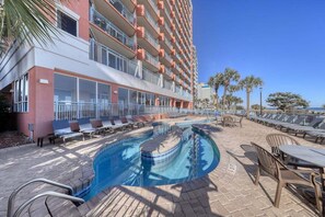 Pool - RT-0703 Oceanfront 1-Bedroom Condo at Roxanne Towers, Myrtle Beach - Sleeps 6 (Myrtle Beach)