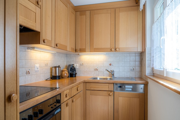 Departamento panorámico | Cocina privada | Refrigerador, horno, parrilla de estufa y lavavajillas