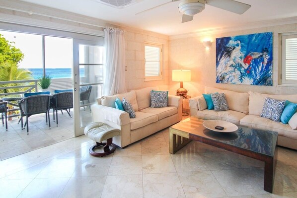Apartment, 2 Bedrooms | Living area - Waterside by BSL Rentals (Paynes Bay)