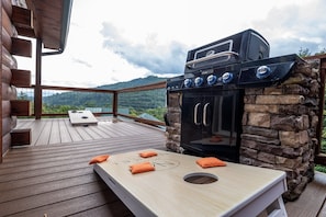 Cabane, 3 chambres | Terrasse/Patio