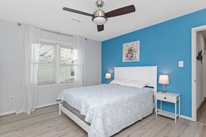 4 bedrooms, iron/ironing board, travel crib, WiFi