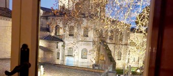 house with UNESCO monuments view: San Vitale, Galla Placidia