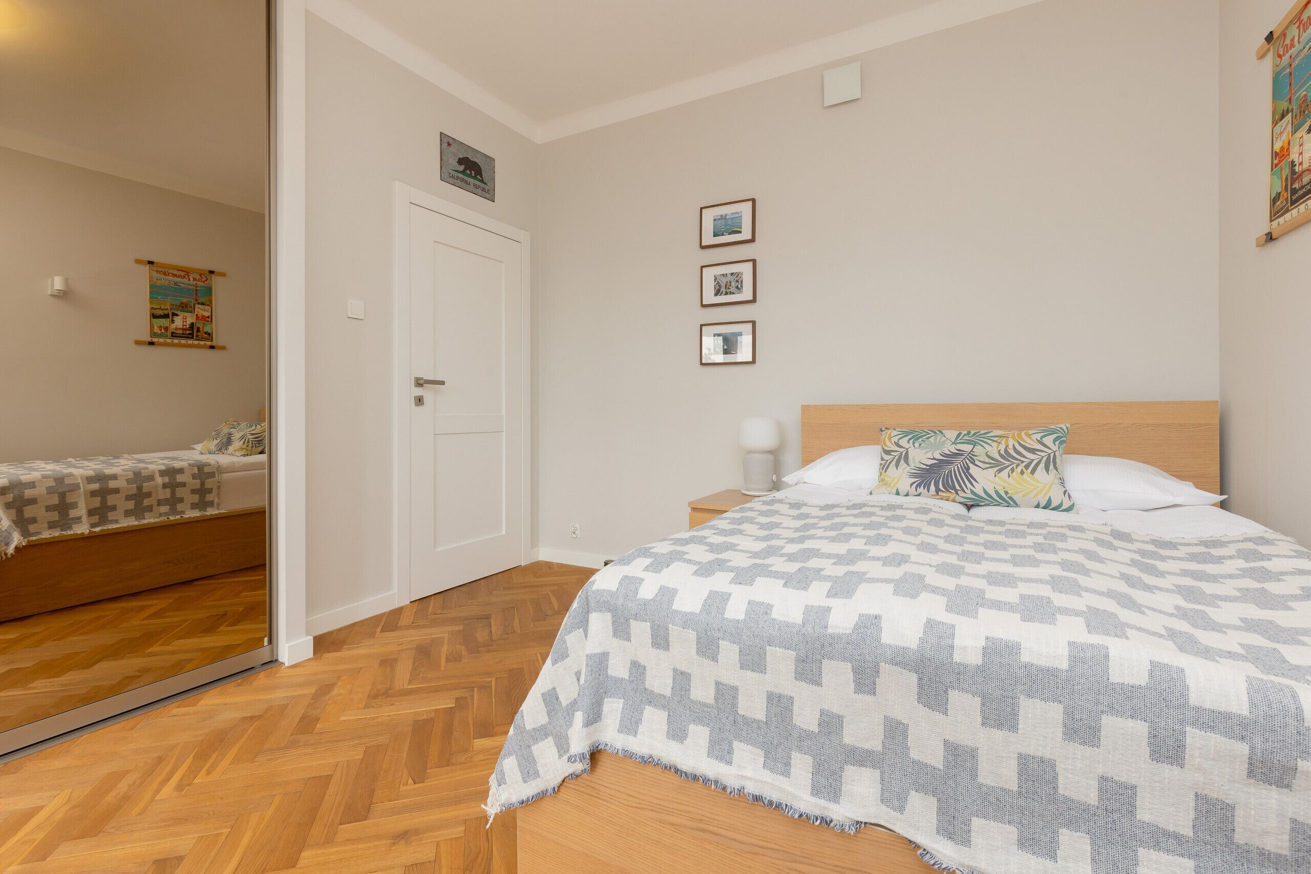 1 phòng ngủ, bộ trải giường 