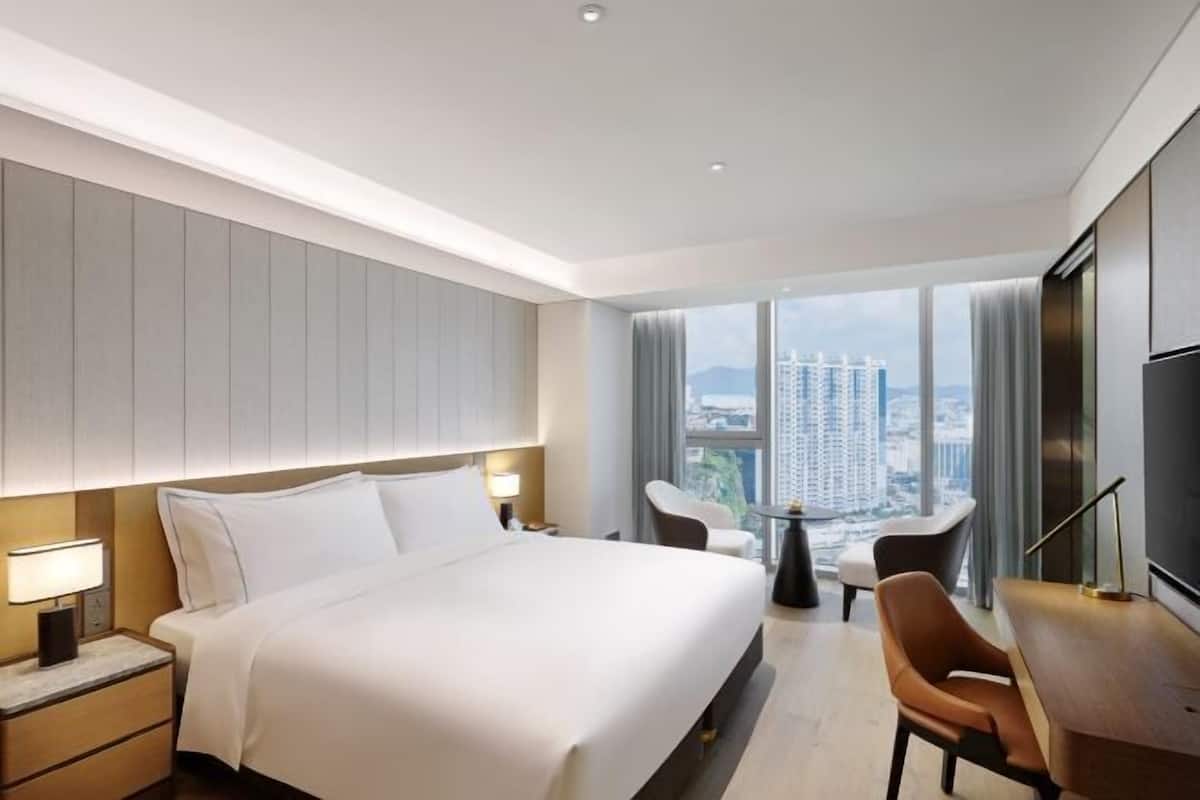 Literie de qualité supérieure, couette en duvet d'oie, minibar