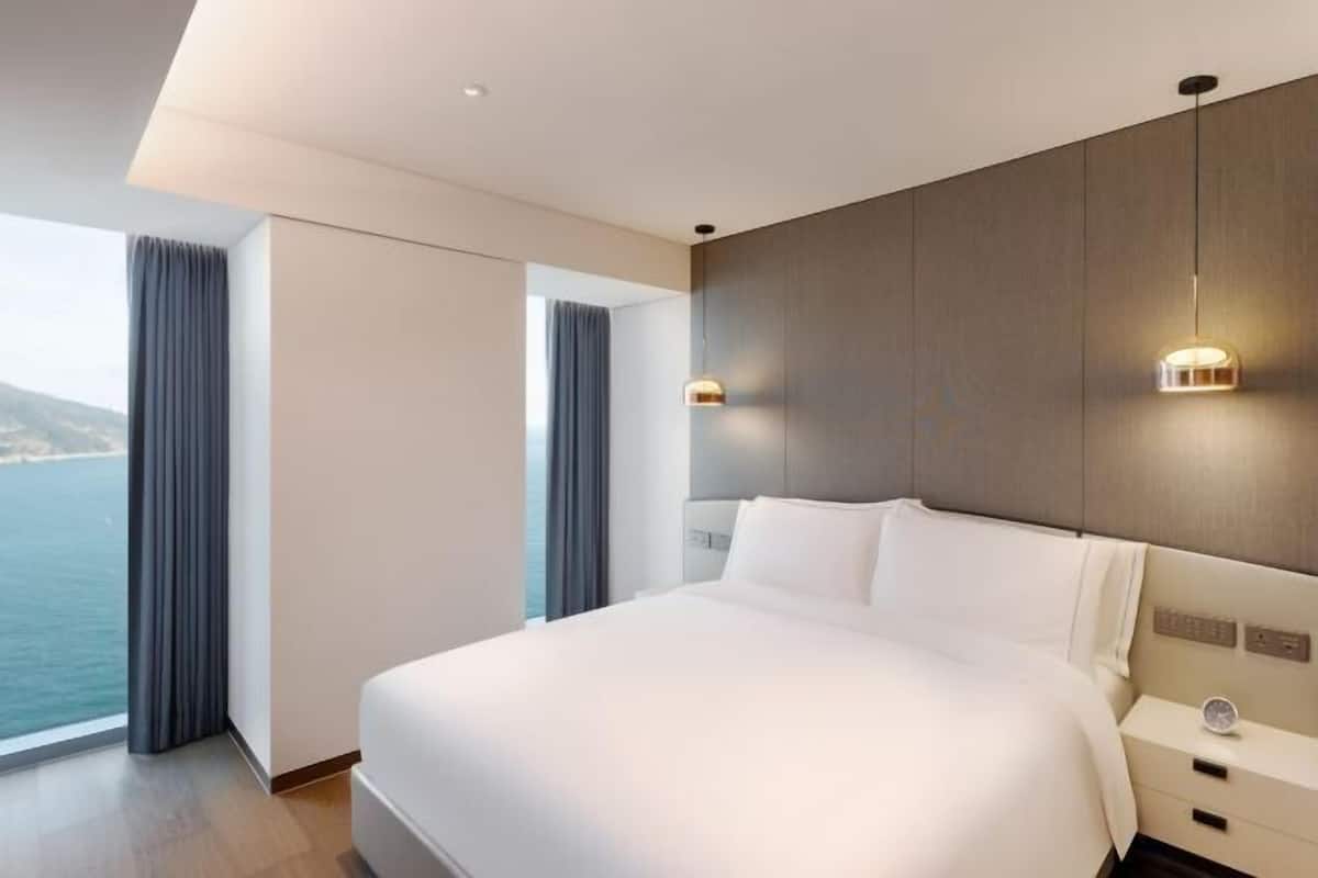 Literie de qualité supérieure, couette en duvet d'oie, minibar