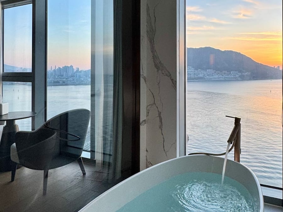 Hair dryer, bathrobes, slippers, bidet