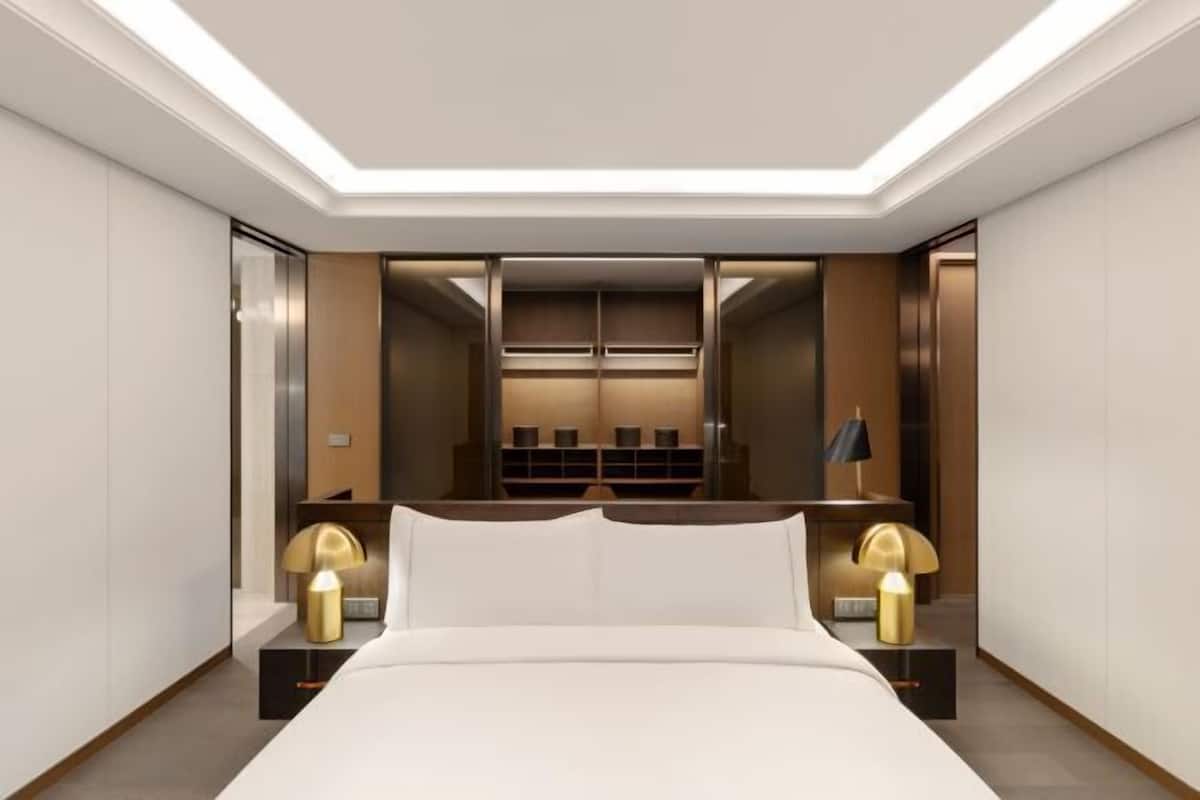 Literie de qualité supérieure, couette en duvet d'oie, minibar
